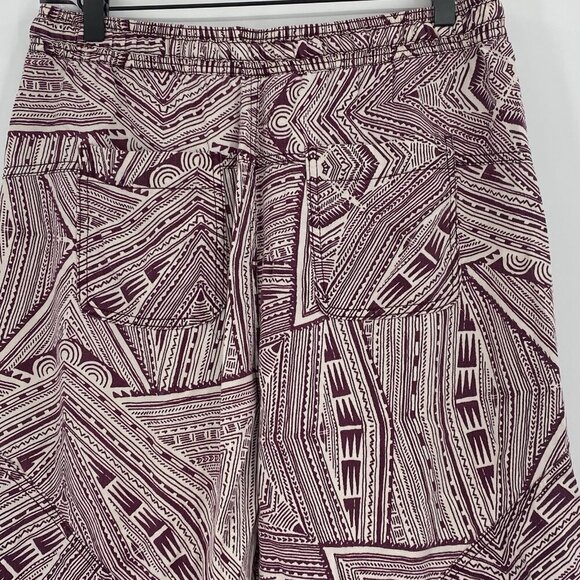 Anthropologie Size Small Printed Harem Pants Cream Aztec Tribal Oversized - Picture 15 of 15